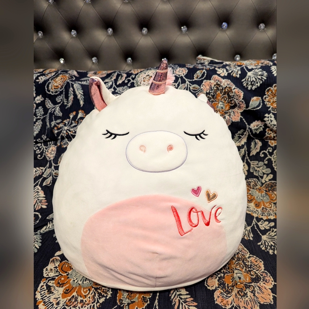 20 inch Raquel White Unicorn Love Squishmallow